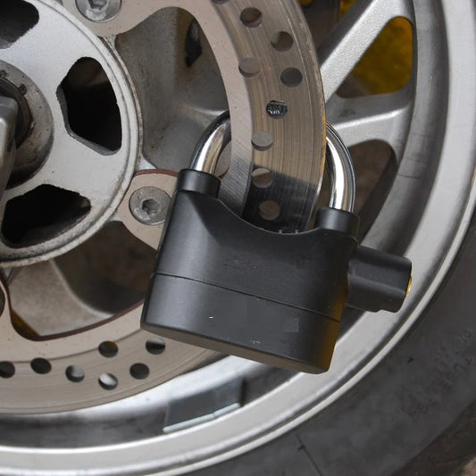 CANDADO CON ALARMA PARA MOTO.