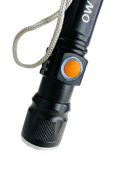 LINTERNA USB METÁLICA