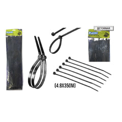 Amarras plásticas negras Platino 4,8 × 350 mm empaque original