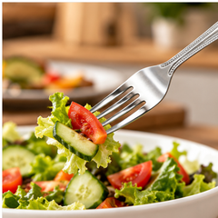 Tenedor DL-23499 utilizado para tomar ensalada