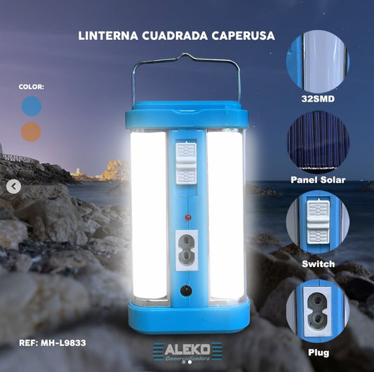 LAMPARA CUADRADA CAPERUSA