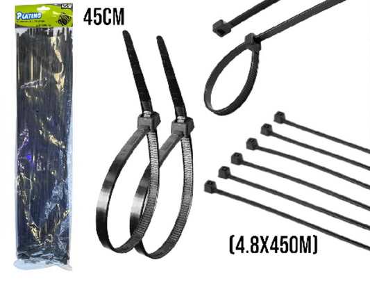 AMARRAS PLASTI NEGRA (4.8X450)(HL126)
