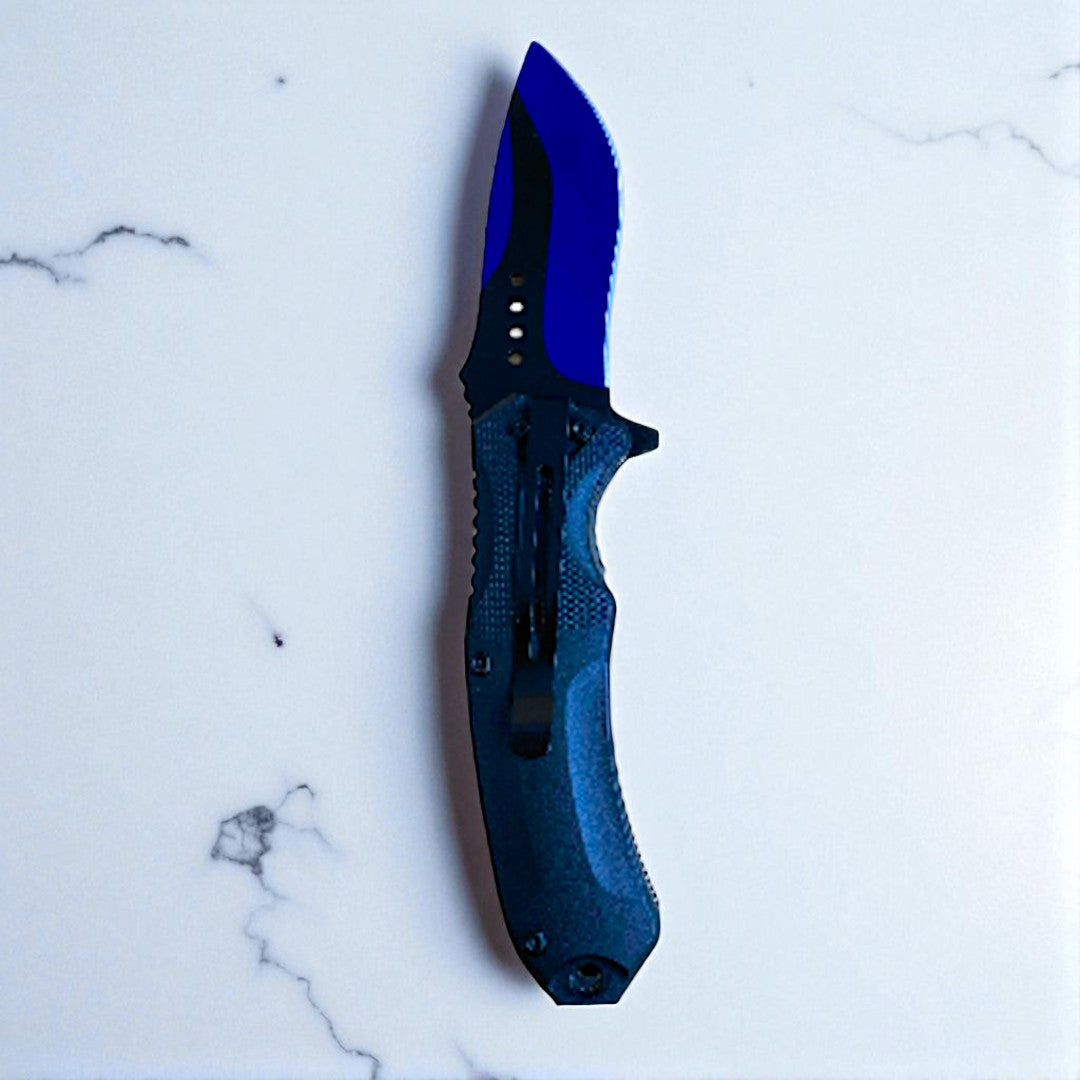 NAVAJA MANUAL HOJA AZUL