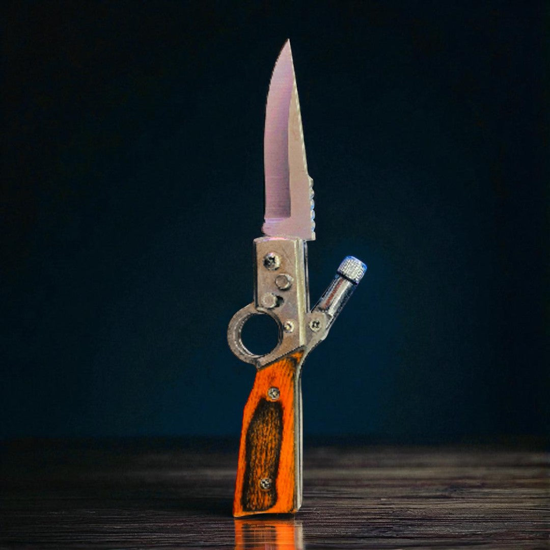 NAVAJA AUT. MADERA CON LUZ