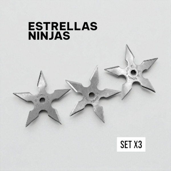 ESTRELLAS NINJAS SET X 3