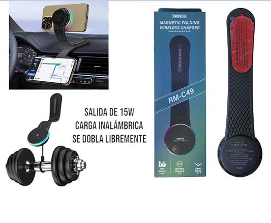 REMAX CARGADOR INHALAMBRICO PARA CARRO
