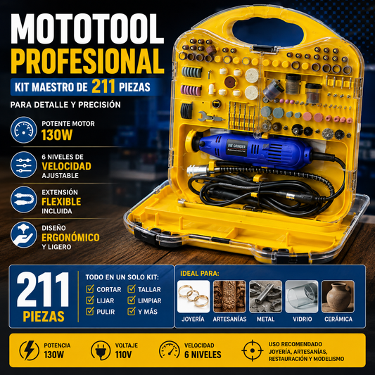 TALADRO SEAL + ACCESORIOS (249 PCS)