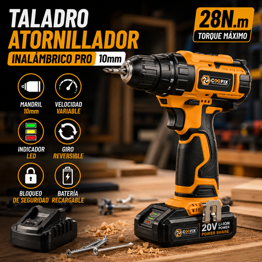TALADRO DE IMPACTO INALAMB 12V COOFIX