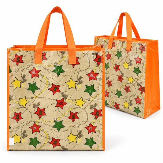 Bolsa mediana con estrellas, vista de producto