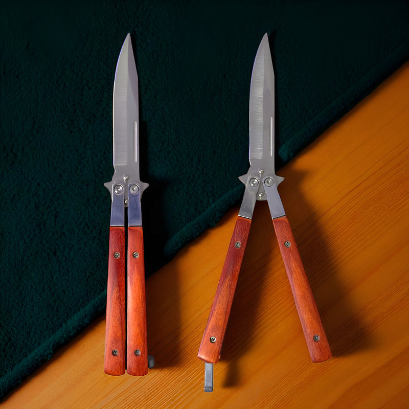 Navaja Mariposa Madera