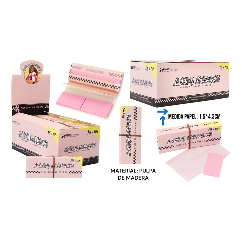 Papel Filtro Lady Hornet1,1/4  24l*50h