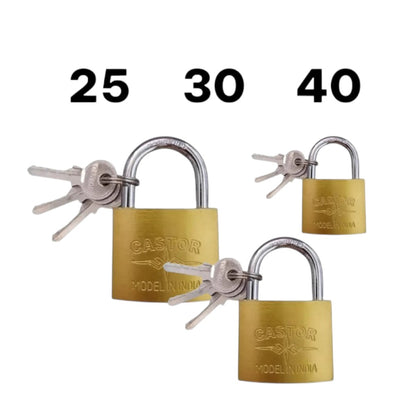 CANDADO CASTOR 25,30,40