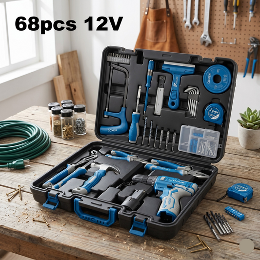 SET HERRAMIENTAS 12V 68PCS