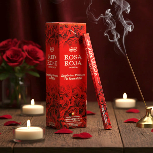 Caja HEM Rosa roja