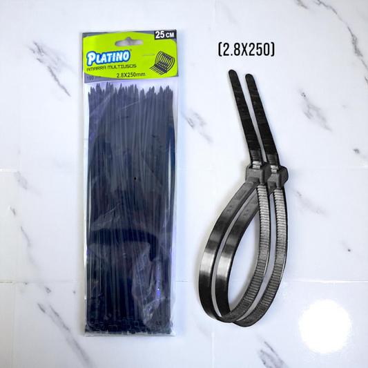 AMARRAS PLASTI NEGRA (2.8X250)