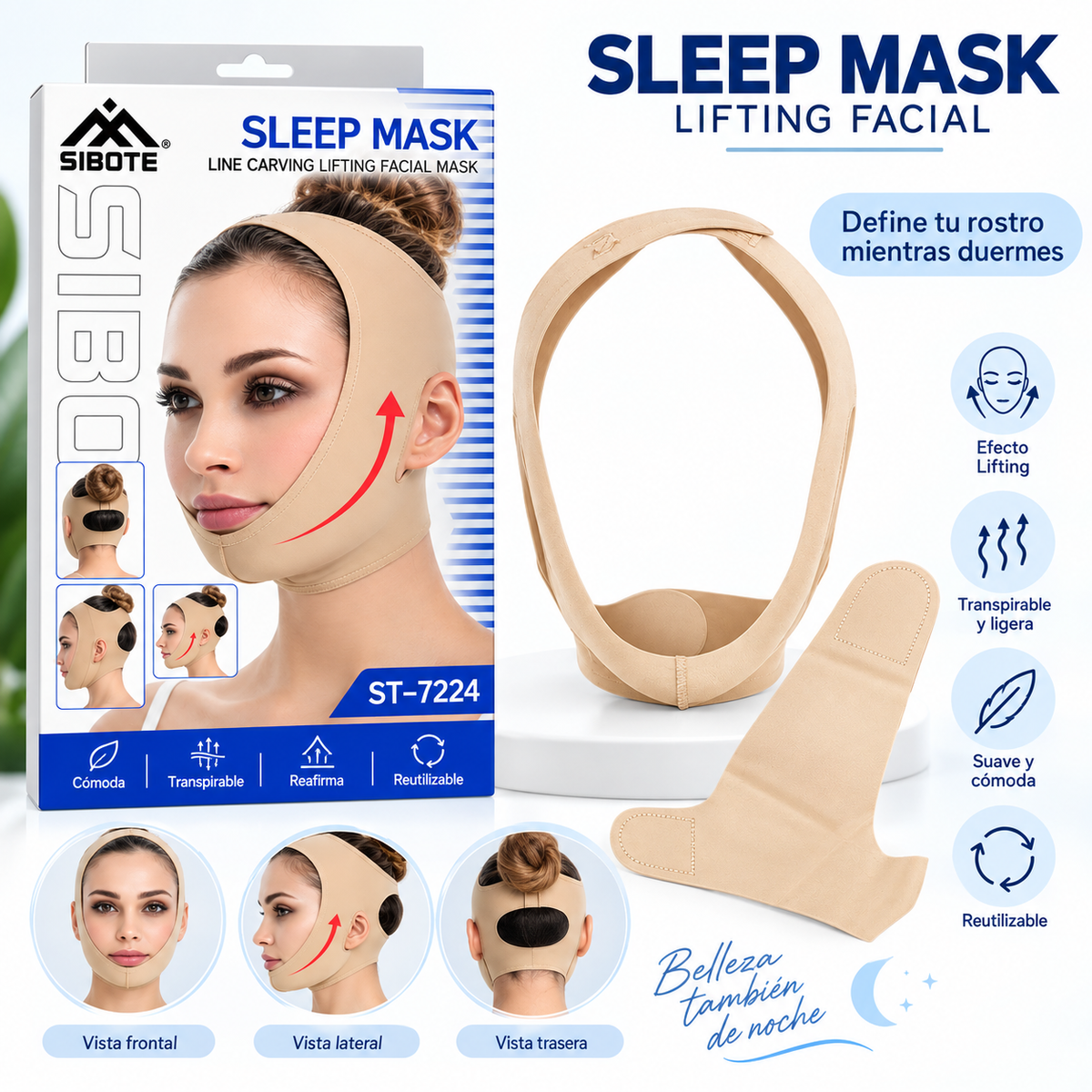 SOPORTE PAPADA FACIAL PARA MUJER -ENVÍO GRATIS