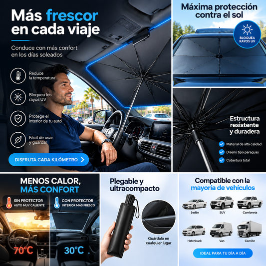 SOMBRILLA PARA CARRO + ENVÍO GRATIS