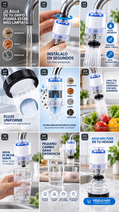 Grifo Purificador De Agua 360Â° Combo por 2 unidades   ENVÍO GRATIS