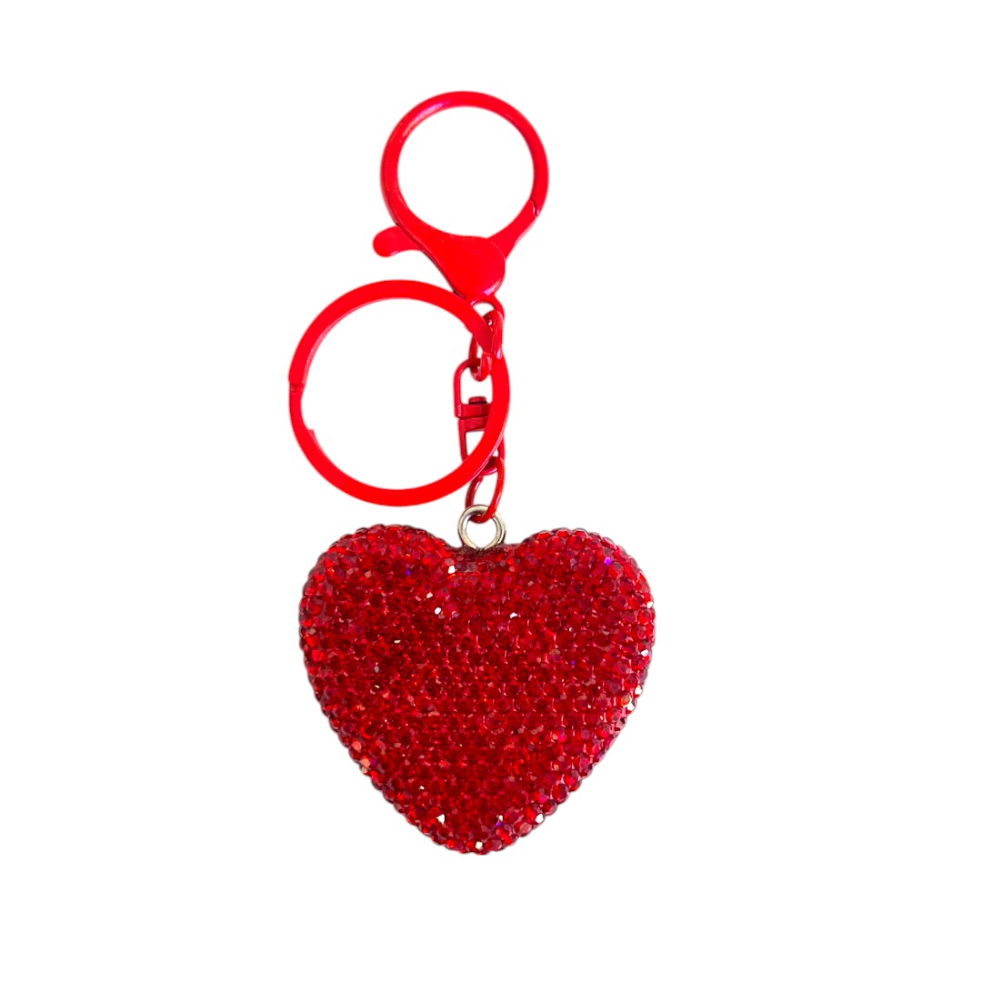 LLAVERO ACRILICO CORAZÓN COLORES