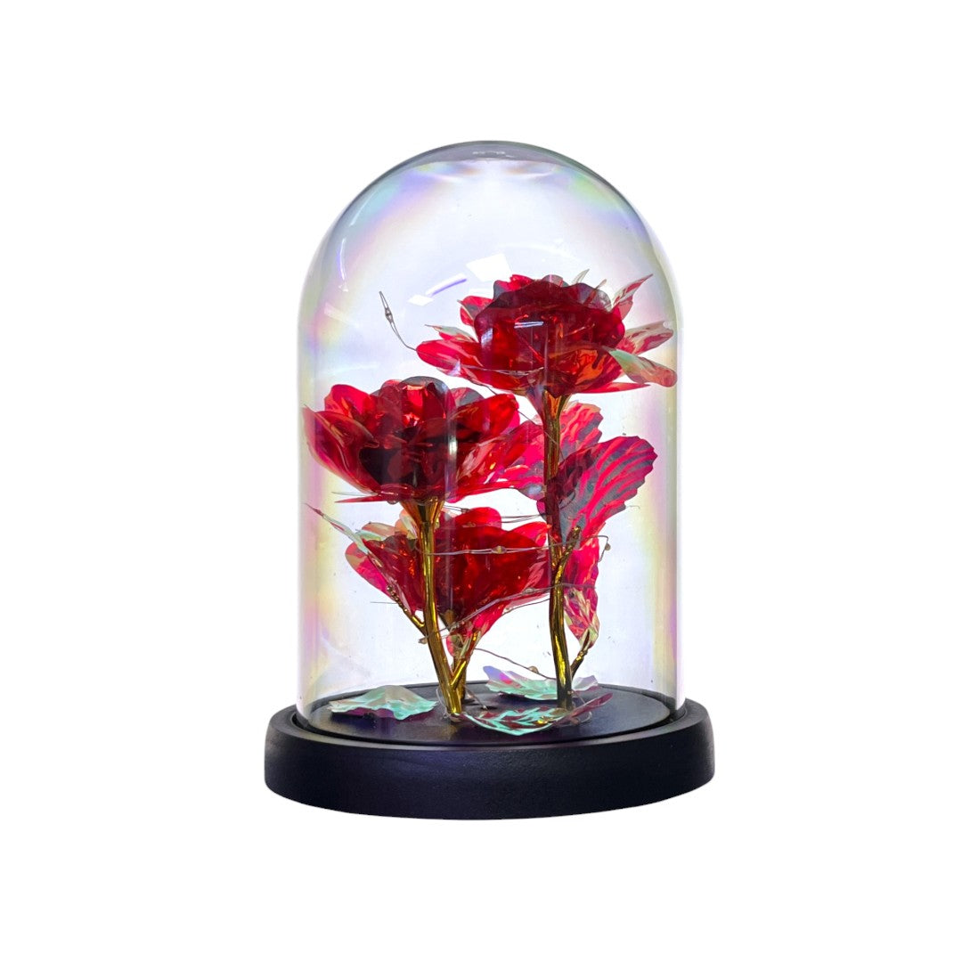 FLOR ARTIFICIAL CON LUZ (15X11CM)