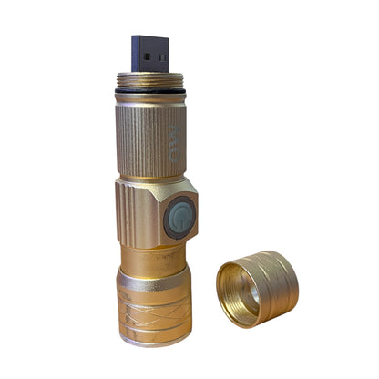 LINTERNA USB DORADA