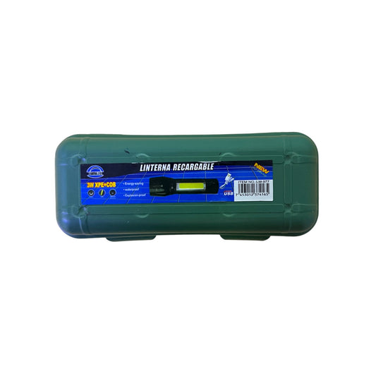 LINTERNA RECARGABLE VERDE 10CM