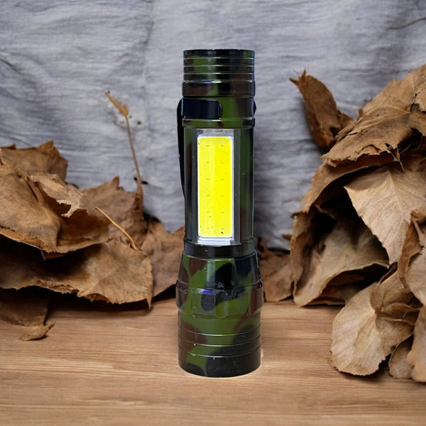 LINTERNA CAMUFLADA METALICA