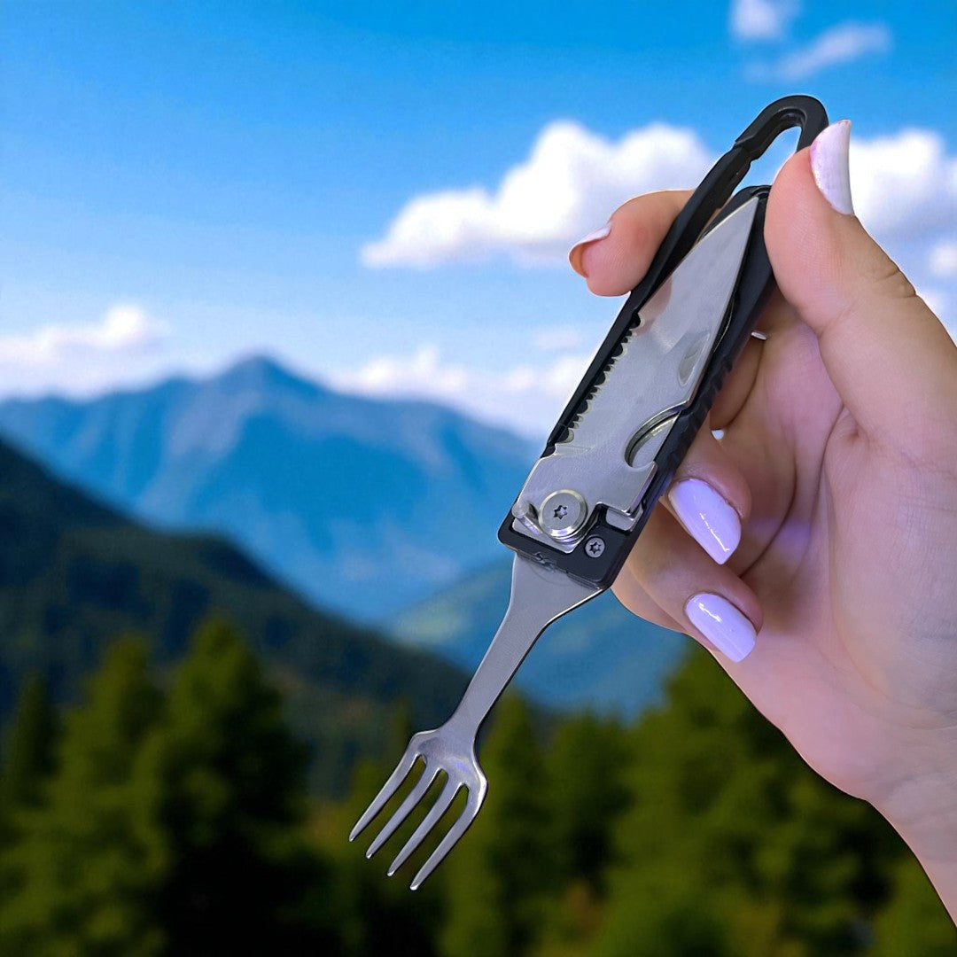 NAVAJA CUBIERTOS PARA CAMPING (2PCS)