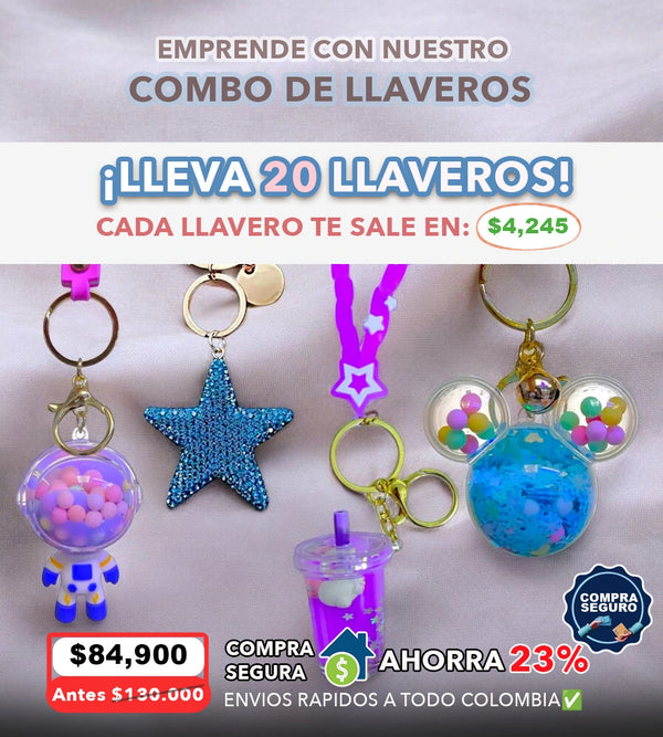 COMBO LLAVEROS X20