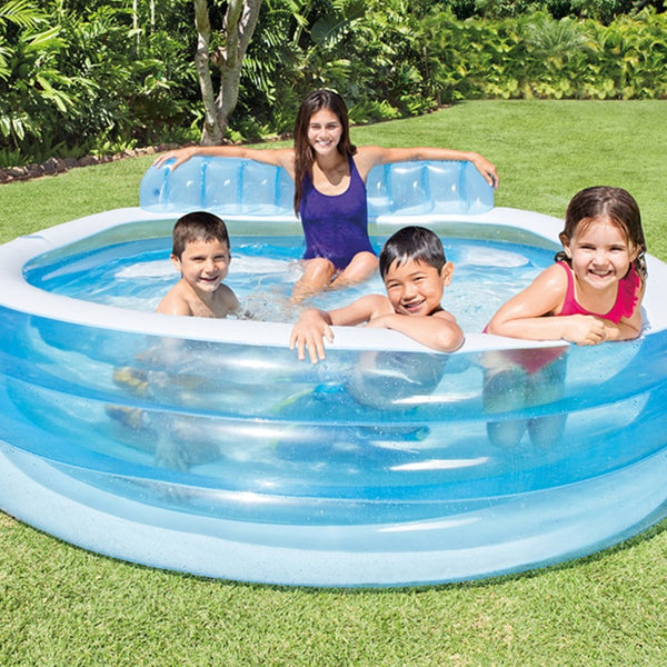 INTEX PISCINA REDONDA CON ESPALDAR