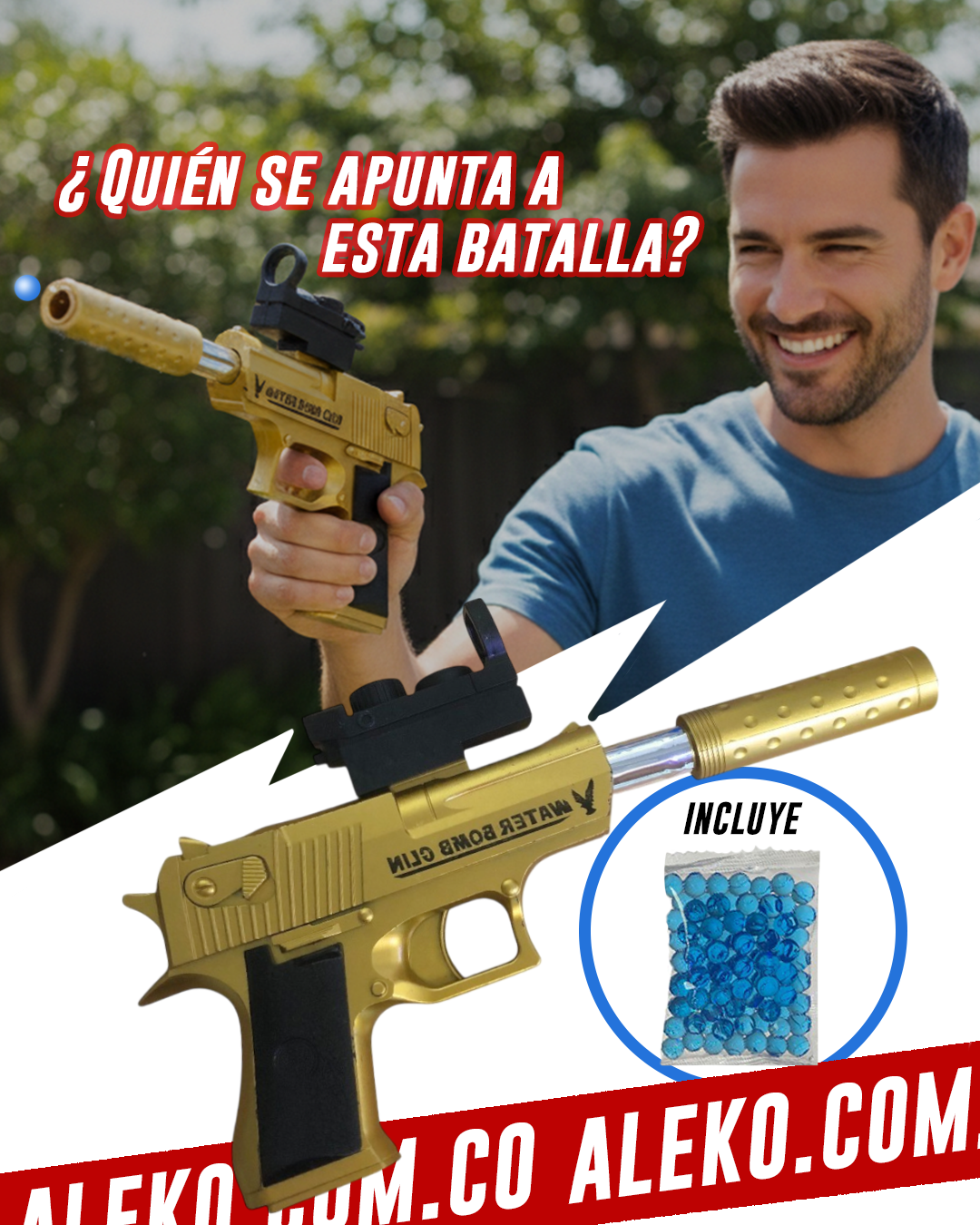 LANZADOR DE HIDROGEL + ENVIO GRATIS