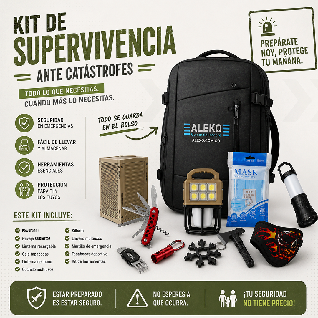 KIT EMERGENCIAS GRANDE CON ENVÍO GRATIS