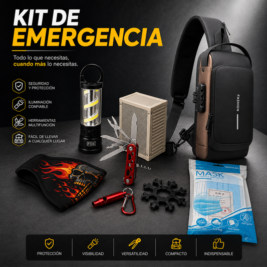 KIT EMERGENCIAS MEDIANO CON ENVÍO GRATIS