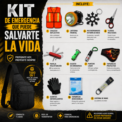 KIT EMERGENCIAS PEQUEÑO CON ENVÍO GRATIS
