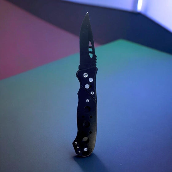 NAVAJA AUTOMÁTICA NEGRA
