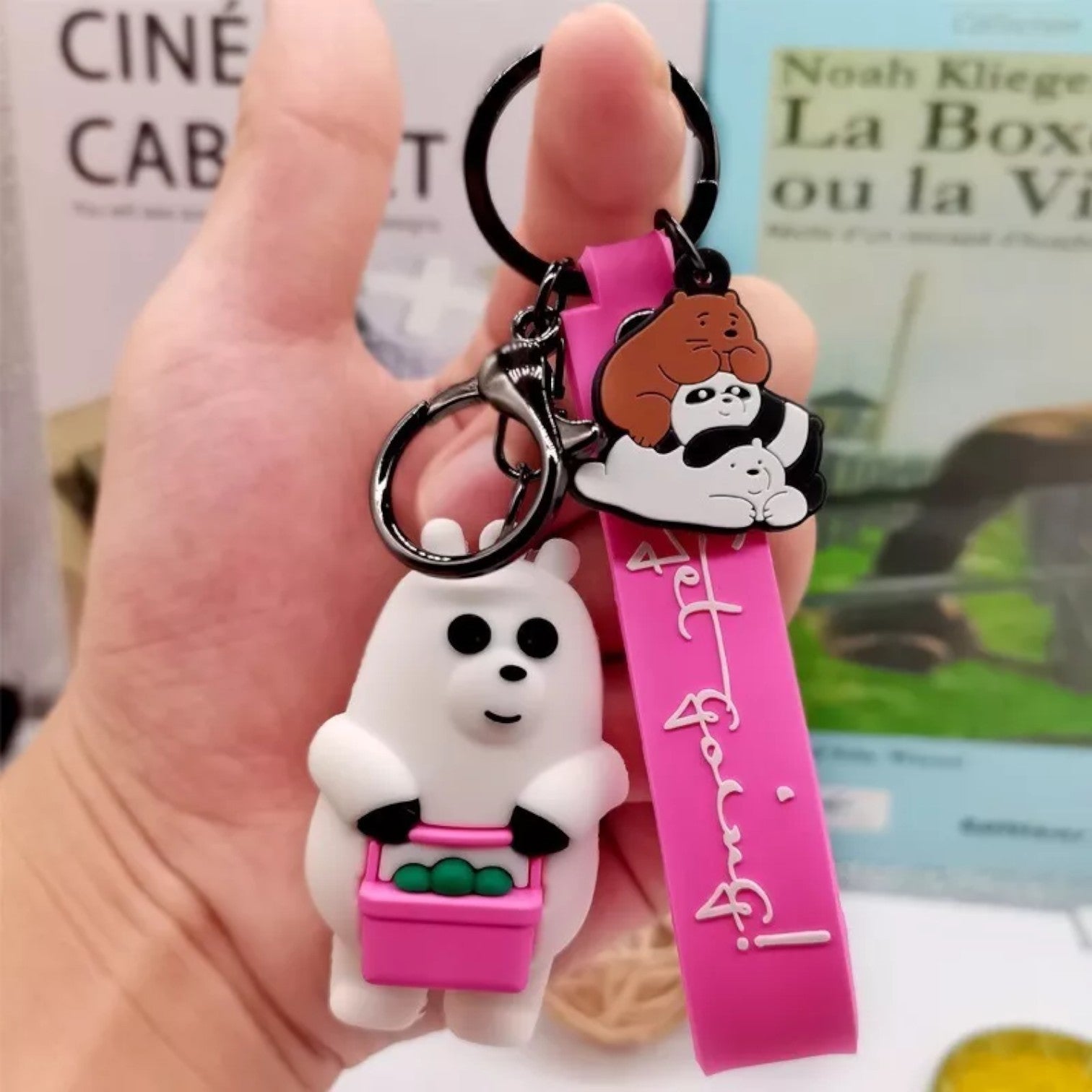 LLAVERO GOMA OSO PANDA