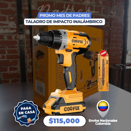 TALADRO DE IMPACTO INALAMBRICO COOFIX