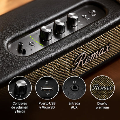 Detalle de controles de barra REMAX RB-M78