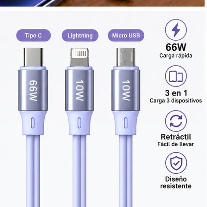 Conectores USB-C Lightning y micro USB