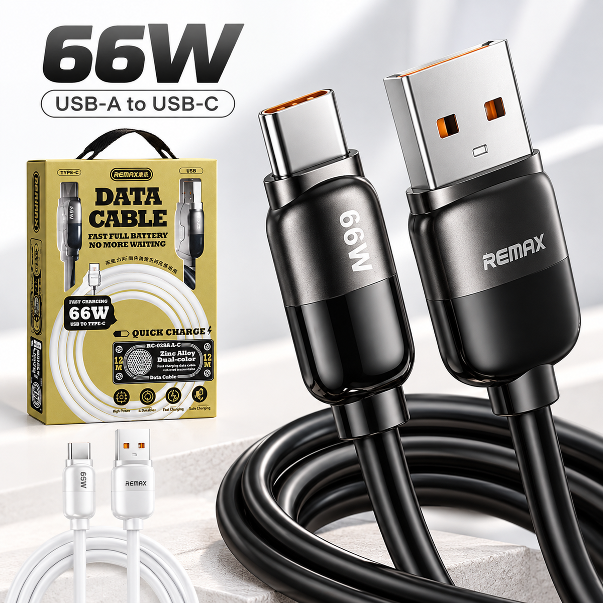 REMAX Cable carga rápida 66W A-C — imagen 3