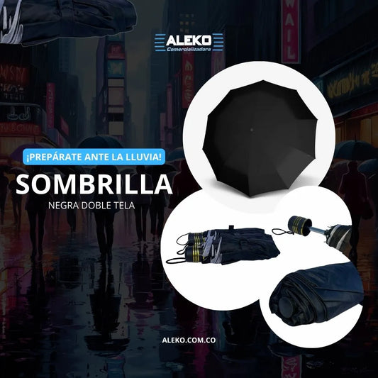 SOMBRILLA DOBLE TELA