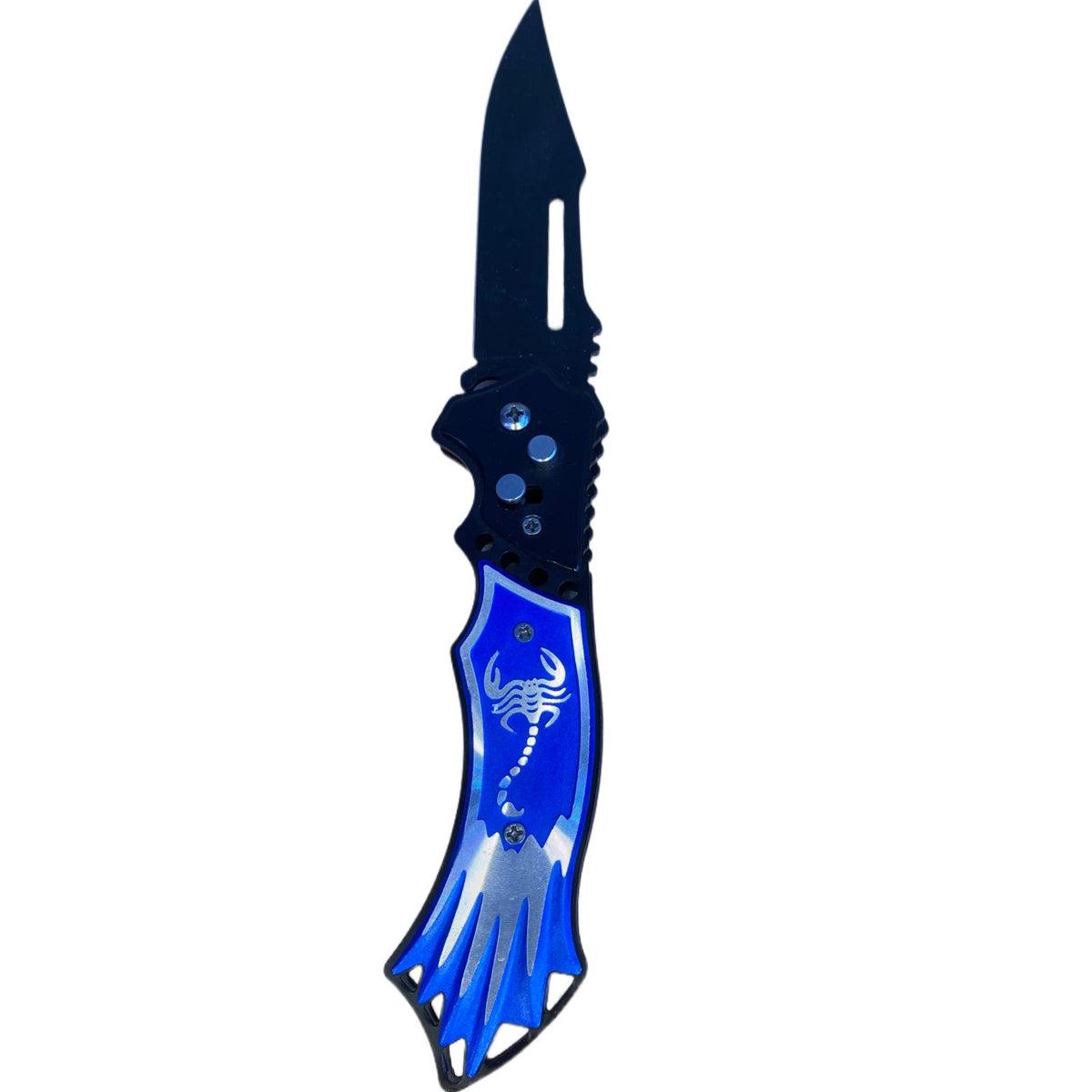 NAVAJA AUTOMATICA AZUL COCODRILO