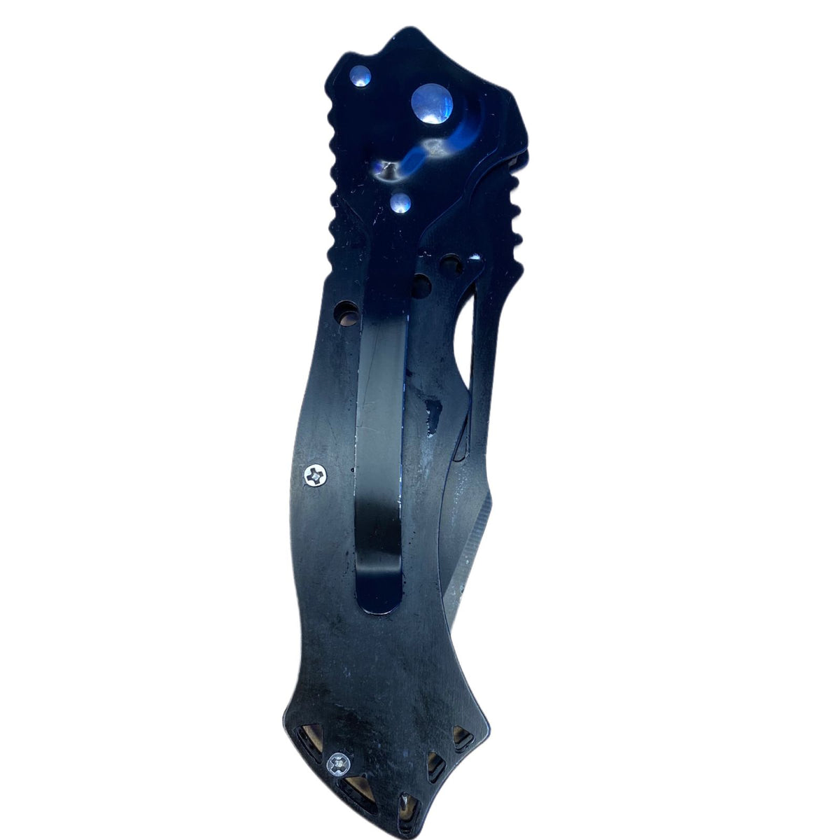 NAVAJA AUTOMATICA AZUL COCODRILO