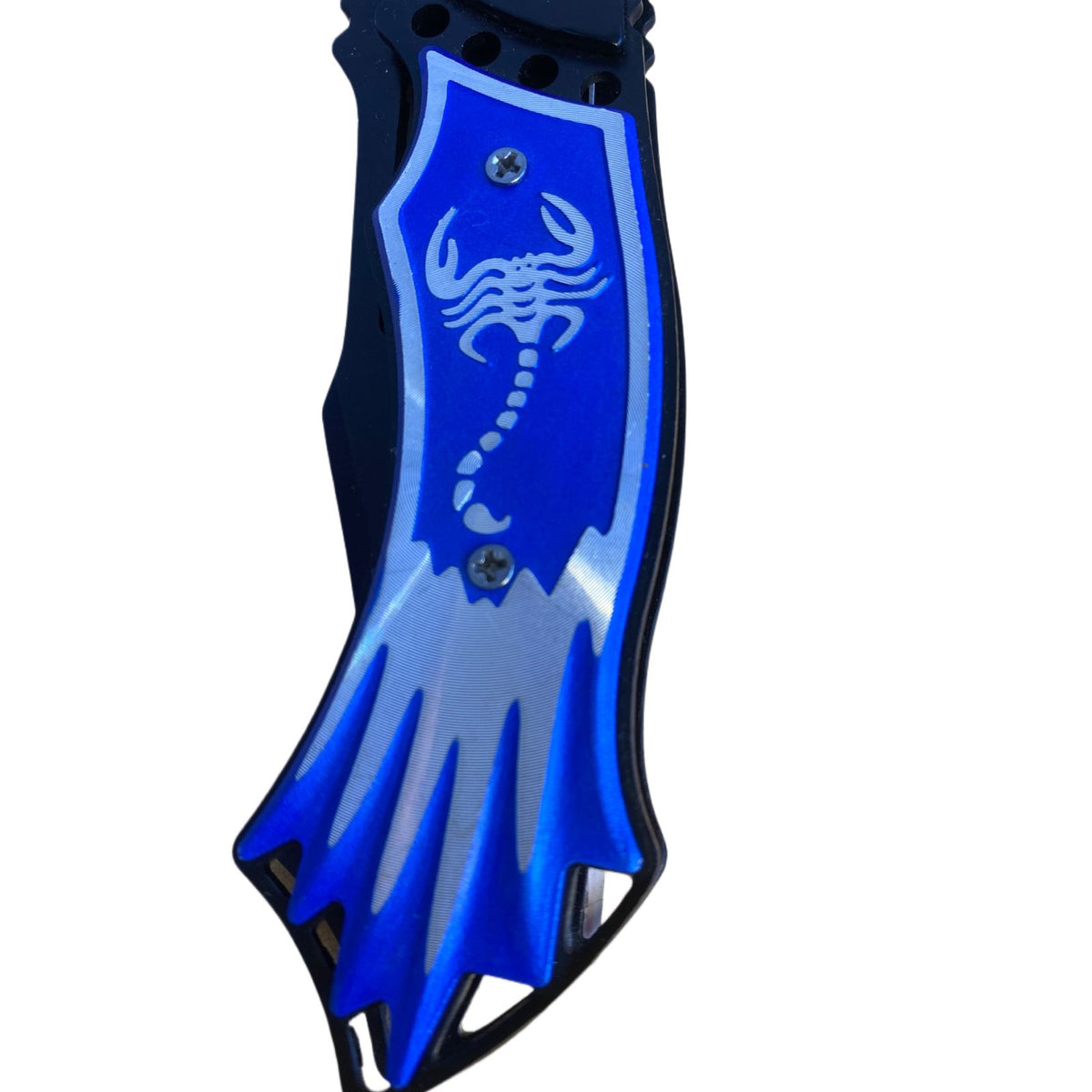 NAVAJA AUTOMATICA AZUL COCODRILO