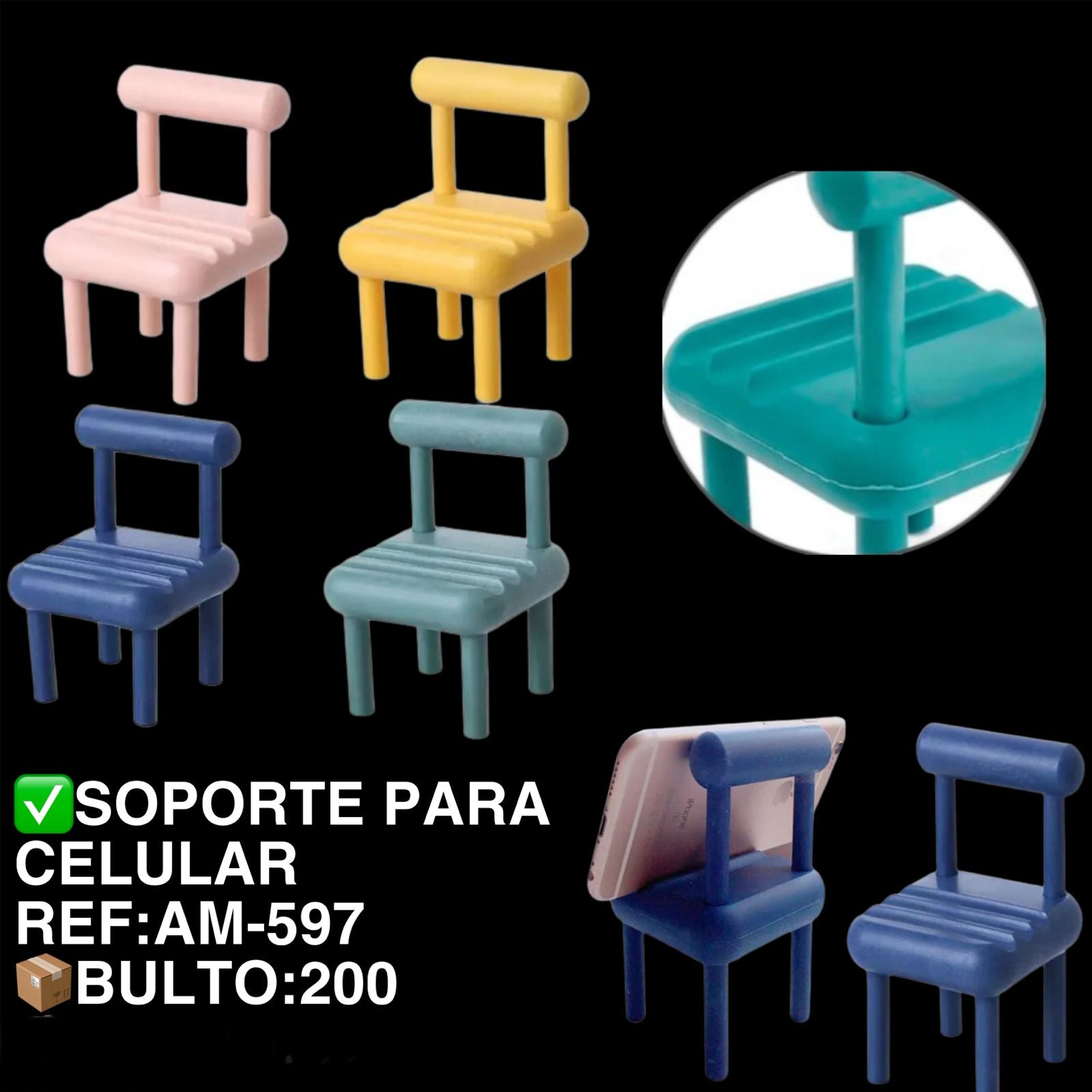SOPORTE PARA CELULAR SILLA