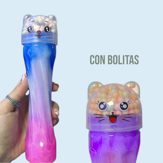 TARRO SLIME CABEZA DE GATO