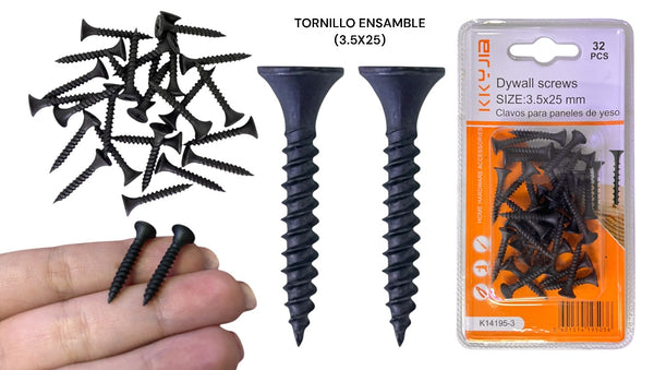 KIT TORNILLO ENSAMBLE (3.5X25)