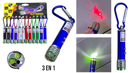 LLAVERO LASER 3 IN 1
