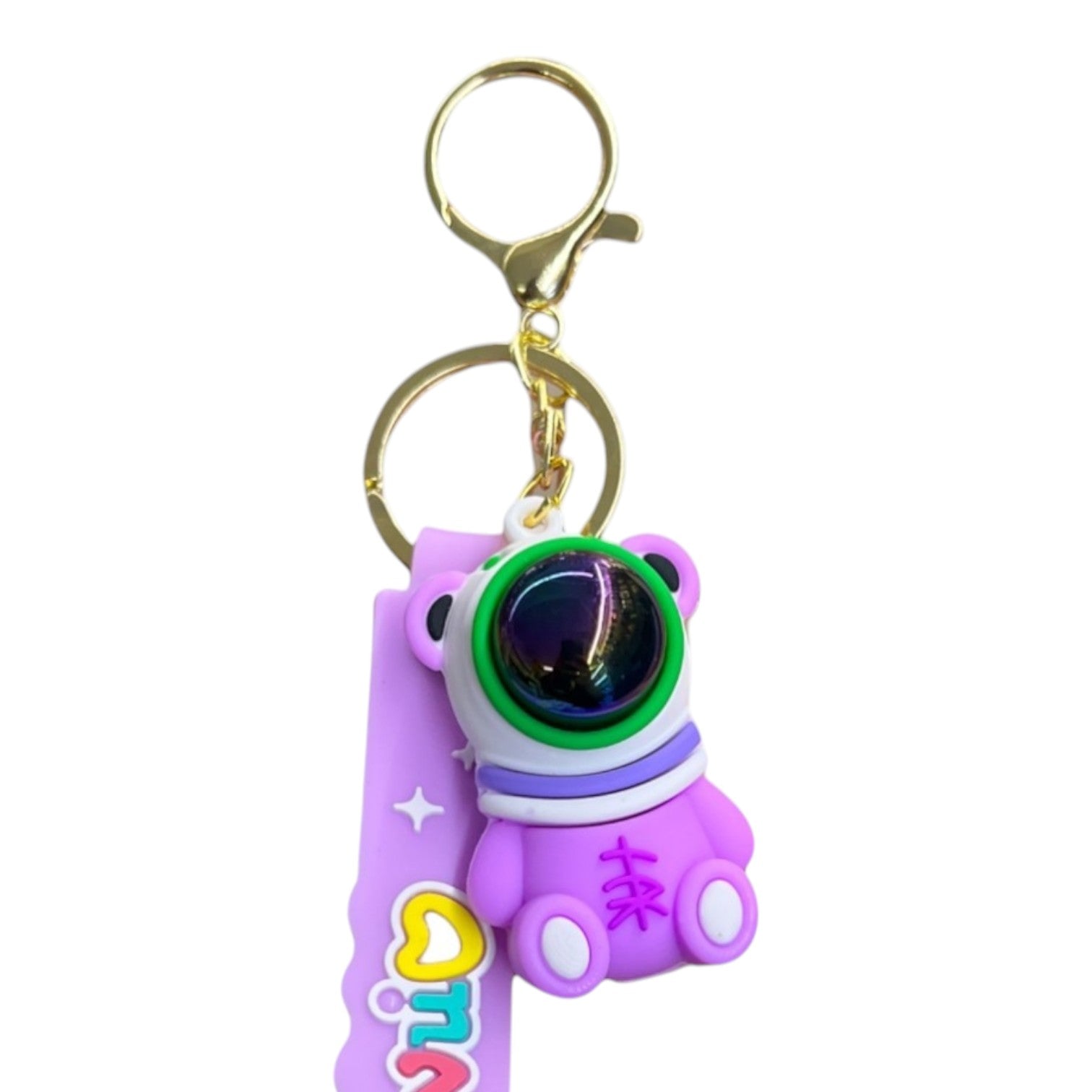 LLAVERO GOMA OSO ASTRONAUTA