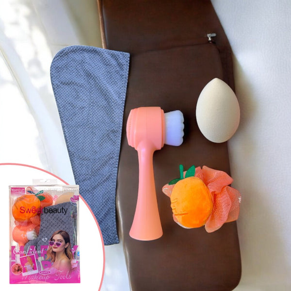 SET BELLEZA TOALLA/CEPILLO/ESPONJAS